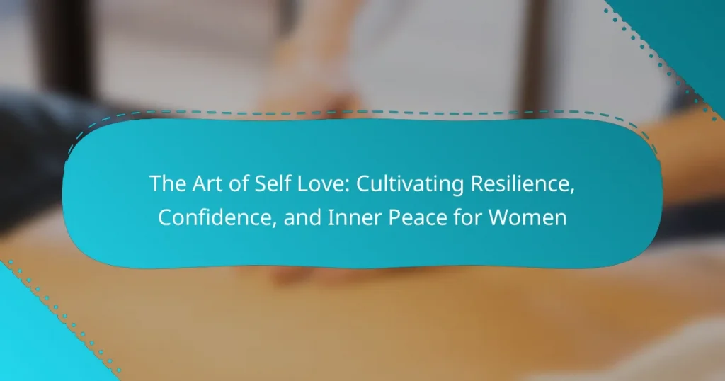 The Art of Self Love: Cultivating Resilience, Confidence, and Inner Peace for Women